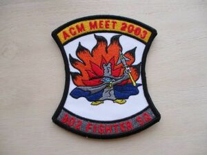 【送料無料】航空自衛隊 302FIGHTER SQ 第302飛行隊 ACM MEET 戦競 2003年パッチ/ファントムⅡ戦競スプークPHANTOM2ワッペン空自JASDF M101