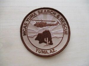 【送料無料】アメリカ海兵隊MCAS YUMA SEARCH & RESCUE YUMA.AZ.パッチ ワッペン/ヘリSRUレスキューpatchマリーンMARINEサボテンUSMC M38