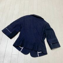 3801☆ ef-de エフデ トップス テーラードジャケット ５部丈袖 ビジネス カジュアル レディース 9 ブラック_画像2