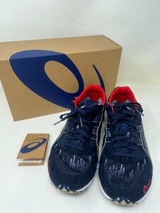 ◆asics　アシックス ランニングシューズ ターサージャパン　1013A097　中古　青系 27cm ◆10050★