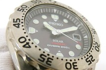 ■hawi2406-1 603 SEIKO セイコー SOLAR ソーラー V147-0AG0 デイト 腕周り約19cm 腕時計 メンズウォッチ 稼働_画像7