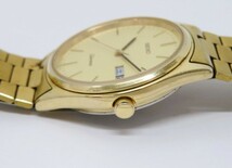 ♪hakt2420-1 102 SEIKO セイコー Chronos クロノス QZ クォーツ 5H23-7D40 デイデイト 腕周り約18.5cm 腕時計 メンズウォッチ 稼働_画像4