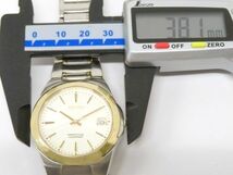 ♪hakt2360-1 529A SEIKOA セイコー PERPETUAL CALENDAR パーペチュアルカレンダー 8F32-0130 QZ デイト 腕時計 メンズウォッチ 不動_画像8