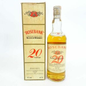 ☆【直接引取不可】ty1021-1 501 未開栓 ROSE BANKローズバンク20年 57% 750ml 20years old 60年代超稀少オールド 洋酒 ウイスキー 箱付