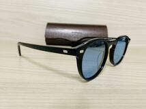 OLIVER PEOPLES オリバーピープルズ カラーレンズサングラス OV5217S 1031/P2★Gregory Peck★ウェリントン 黒縁 伊達眼鏡 未使用 美品 _画像3
