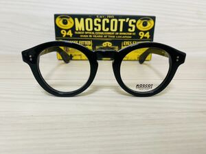 ★MOSCOT★モスコット★KEPPE★メガネフレーム★伊達眼鏡★黒縁★ボストン ラウンド 未使用 美品