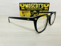 MOSCOT★モスコット★メガネフレーム★TATAH★伊達眼鏡★黒縁★スクエア ウェリントン 未使用 美品_画像3