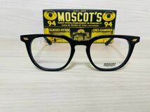 MOSCOT★モスコット★メガネフレーム★TATAH★伊達眼鏡★黒縁★スクエア ウェリントン 未使用 美品_画像1