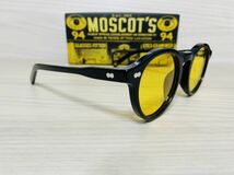 ★MOSCOT★モスコット★MILTZEN★サングラス★伊達眼鏡★黒縁★カラーレンズ ボストン ラウンド イエロー 未使用 美品_画像3