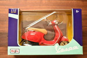 【1円～】Maisto マイスト 1/12 Vespa Primavera ベスパ プリマベーラ 150 レッド 