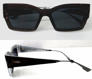 定価7.8万円ほど 近年シリーズ 美品 ディオール CatStyle Dior2 CDロゴ KB72K キャット グレー サングラス ダークグレーレンズ 54□18 3553