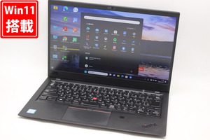 中古良品 フルHD 14型 Lenovo ThinkPad X1 Carbon (20KG) Windows11 八世代 i5-8350U 8GB NVMe 256GB-SSD カメラ 無線 Office付 管:1133h