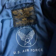 同梱可 ALPHA INDUSTRIES B-15 フライトジャケット　US AIR FORCE_画像5