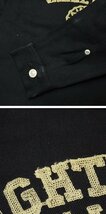 ★ROLL ARMOR/ロール デニムジャケット メンズS/ブラック/コットン100%/ロゴ刺繍/Gジャン&1947000035_画像6