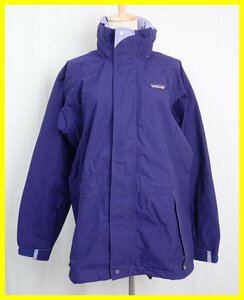 ★Patagonia/パタゴニア リキッドスカイジャケット M/レディースL～LL相当/ダークネイビー/ナイロン100%/GORE-TX/フード収納&1577906281