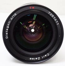 ★CONTAX コンタックス・ヤシカマウント 一眼カメラ用 Carl Zeiss Distagon T* 18mm F4 MM 超広角レンズ/ジャンク扱い&1938900307_画像2