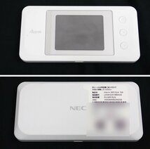 ★未使用 NEC Aterm MR10LN LTEモバイルルーター SIMフリー版/付属品有り/最大16台同時接続/最大433Mbps通信&1793900038_画像2