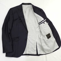 ★MACKINTOSH LONDON/マッキントッシュロンドン 段返り3Bシングルスーツ 40R/メンズM相当/ネイビー/無地/ウール100%/日本製&1947000027_画像4