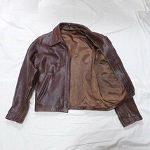 ★Schott/ショット シングルライダース レザージャケット 38/メンズS相当/ブラウン/革ジャン&1942200066_画像4