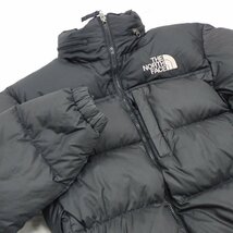 ★THE NORTH FACE/ザノースフェイス ダウンコート S/メンズM～L相当/ブラック/フード収納&1577906284_画像3