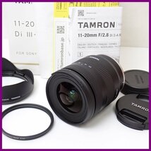 ★TAMRON/タムロン ソニーE用 11-20mm F2.8 Di Ⅲ-A RXD レンズ B060S/オートフォーカス/付属品多数/ジャンク扱い&1938900157_画像1