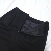 ★美品 NOVESPAZIO/ノーベスパジオ スカートスーツ 38/S相当/膝丈/ブラック×グレー/光沢感/カシミヤ/ノーカラー&1948700035_画像6