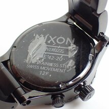 ★NIXON/ニクソン THE 42-20 MINIMIZE クォーツ腕時計 ブラック/ステンレスブレス/200m防水/電池切れ&1949300048_画像2