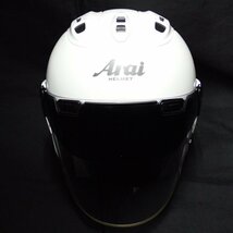 ★Arai/アライ VZ-RAM フルフェイス ヘルメット 55-56CM/グラスホワイト/SNELL・JIS規格/ライトスモークシールド/付属品あり&1029004794_画像2