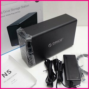 ★試用のみ ORICO Professional Hard Drive Storage Station 3.5インチ 2ベイ HDDケース NS200U3/外箱付き&0820800044