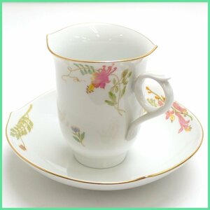 ★MEISSEN/マイセン フローラ カップ＆ソーサ―/金彩/花柄/フラワー/陶磁器/茶器/洋食器&1938900228