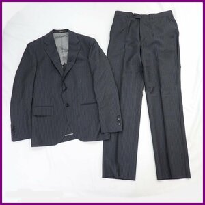 ★MACKINTOSH LONDON/マッキントッシュロンドン 2Bシングルスーツ 40R/メンズM相当/チャコールグレー/ウール100%/日本製&1947000026