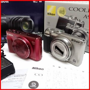 ★Canon/Nikon コンパクトデジタルカメラ 2台セット COOLPIX A900/PowerShot SX720 HS/外箱等付属/ジャンク扱い&1938900404