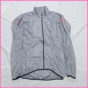 ★CASTELLI/カステリ アリアシェルジャケット メンズ2XL/グレー/ウィンドブレーカー/自転車/サイクリングウェア&1782500033