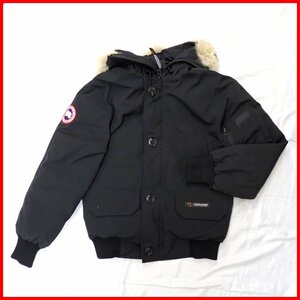 ★CANADA GOOSE/カナダグース CHILLIWACK/チリワック ダウンジャケット メンズXS/ブラック/コヨーテファー/7950JM R&1577906353