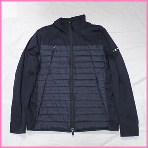 ★美品 TATRAS/タトラス ライトダウンジャケット 175/96A/メンズXS相当/ダークネイビー/コットン混ナイロン/タグ付き&1252200447