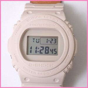 ■カシオ G-SHOCK × エンダースキーマ DW-5750HS20-4JF クォーツ腕時計/ナチュラル/ブラウン/革ベルト/20気圧防水/付属品あり&1245800312
