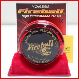 ☆1円 未使用 YOMEGA/ヨメガ とんがりデカ玉 ファイヤーボール ヨーヨー レッド×ブラック/激レア/オリジナルケース付き&1683600272