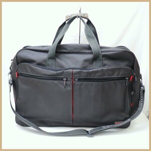 ★美品 Samsonite/サムソナイト ショルダーバッグ/ダークグレー/肩掛けOK/A3対応/二層式/ショルダーベルト・鍵付き&1949400025