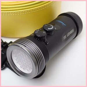 ★Fisheye/フィッシュアイ 水中ライト LED48DX/メタリックグレー/調光ダイヤル機能/最大40時間連続点灯/ダイビング/付属品あり&1914400049