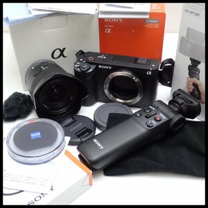 ★SONY/ソニー α VLOGCAM デジタル一眼カメラ 一式セット/ZV-E1/SEL11F18/GP-VPT2BT/VF-55MPAM/付属品多数/ジャンク扱い&1938900296