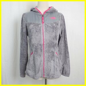 ★THE NORTH FACE/ザノースフェイス フリースジャケット L/レディースM相当/グレー/ストレッチ/パーカー&1950300014