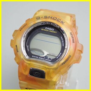 ■CASIO/カシオ G-SHOCK G-LIDE GL-220-9JF ソーラー腕時計/デジタル/オレンジスケルトン/ムーンデータ搭載&1245800314