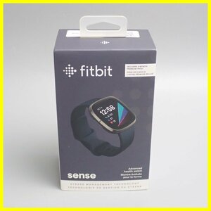 ★未開封 Fitbit/フィットビット Sense スマートウォッチ カーボン/グラファイト FB512BKBK-FRCJK/電子マネー・suica対応&1029004776