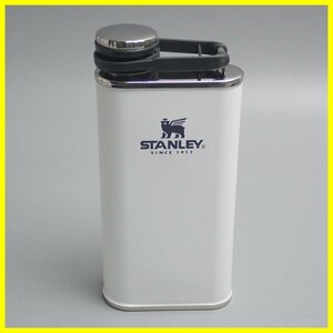 ★未使用 STANLEY/スタンレー クラシックフラスコ 0.23L/ホワイト/ウィスキーボトル/スキットル/水筒/マイボトル&1809600046