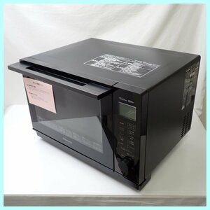 ★未使用 Panasonic/パナソニック スチームオーブンレンジ 電子レンジ NE-MS267-K/ブラック/2021年製/角皿付き&1793900021