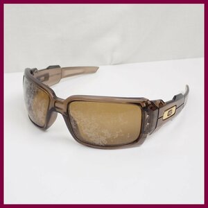 ★OAKLEY/オークリー OIL DRUM/オイルドラム サングラス 12-867/ブラウン/保管袋付き/偏光レンズ/ジャンク品&1949300033