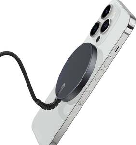 ミニワイヤレス充電器 MagSafe充電器 マグネット式 iPhone 14/14 Plus/14 Pro/14 Pro Max/13/12シリーズ対応 急速充電 強力磁気吸着