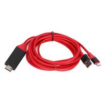 HDMI Lightning 変換ケーブル HDMI分配器 2m iPhone アイフォン ipad mini iPod スマホ高解像度 1080p 画面 ライトニング 充電 アダプタ_画像4