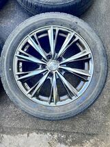 レオニス weds 社外アルミホイール 17×7J +53 5H 4本セット 215/55R17 夏タイヤ付 ノア VOXY_画像2