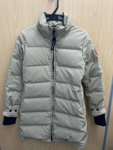 【A12C104】CANADA GOOSE カナダグース ロング　ダウン　ジャケット S レディース　ベージュ